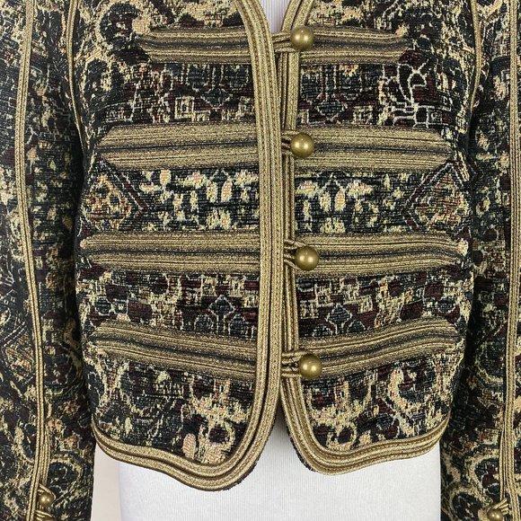 PER SE Carlisle Tapestry Jacket Cropped Blazer - Picture 3 of 9